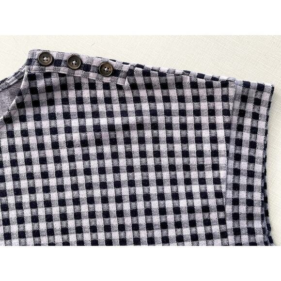 Madewell Sz 3X Gingham Knit Top Stretch Plus Summer Casual Preppy Boxy NWT - Picture 7 of 11